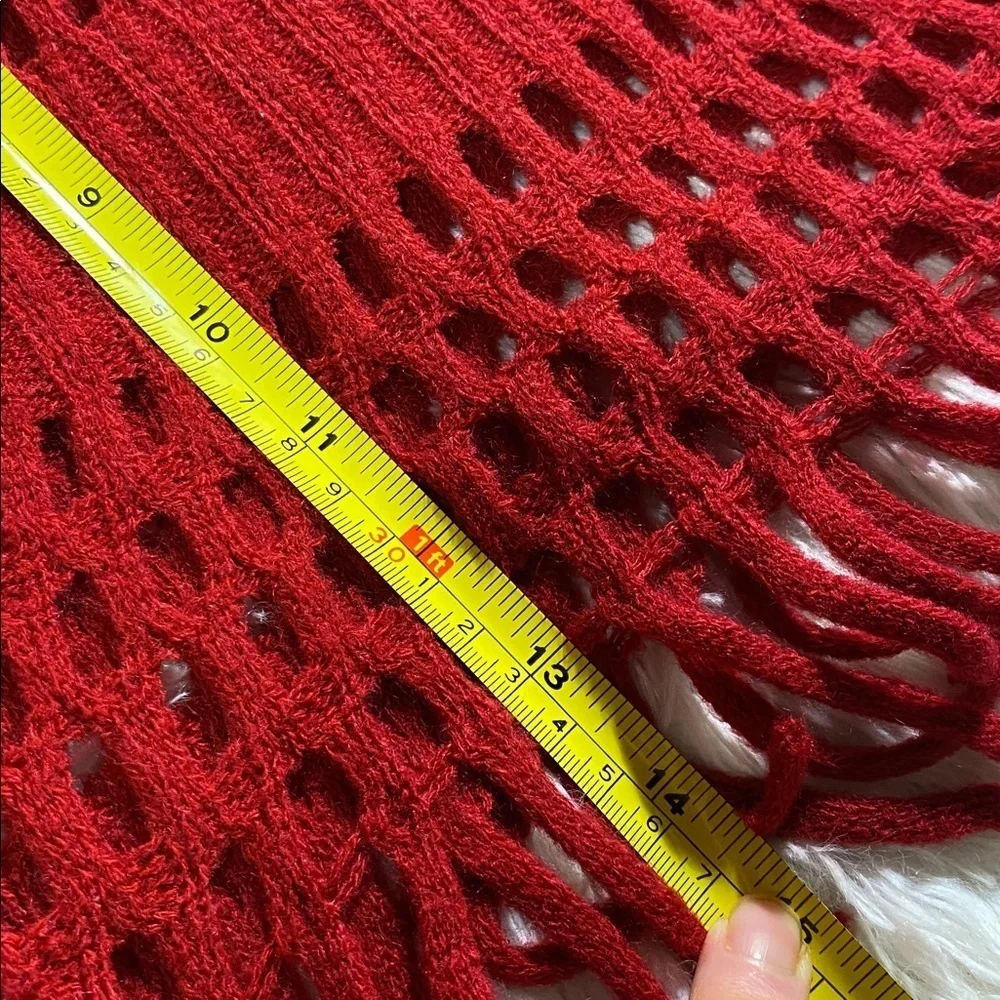 TICKLED PINK RED INFINITY SCARF NWOT